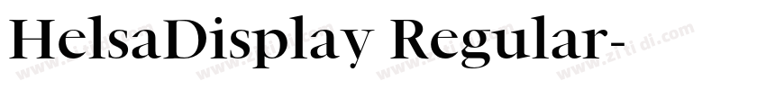 HelsaDisplay Regular字体转换